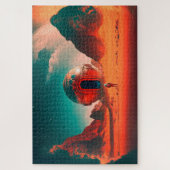 Puzzle Des astronautes humains explorent une planète Alie (Vertical)