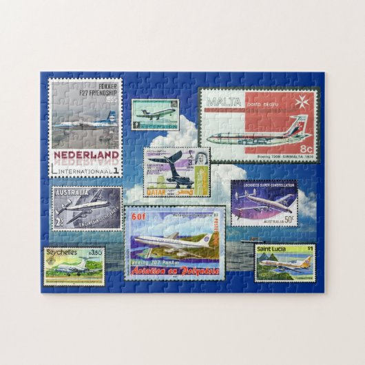 Puzzle des avions commerciaux (Horizontal)