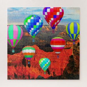 Puzzle Des ballons à air chaud sur le Grand Canyon