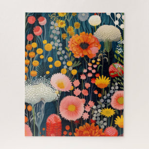 Puzzle Des Blooms Vibrants Peinture Fleur sauvage Whimsic