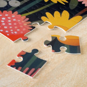 Puzzle Des Blooms Vibrants Peinture Fleur sauvage Whimsic (Côté)