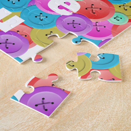 Puzzle des boutons multicolores (Côté)