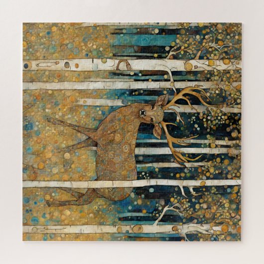 Puzzle des cerfs de forêt dorée (Horizontal)