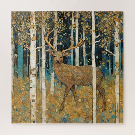 Puzzle des cerfs de forêt dorée (Vertical)
