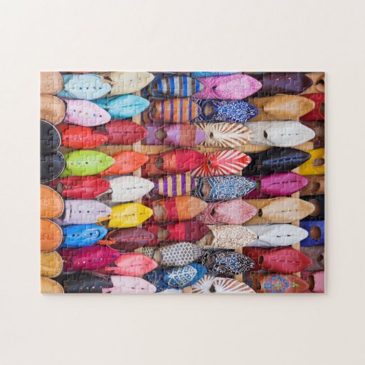 Puzzle Des chaussures dans un magasin dans les souks (Horizontal)