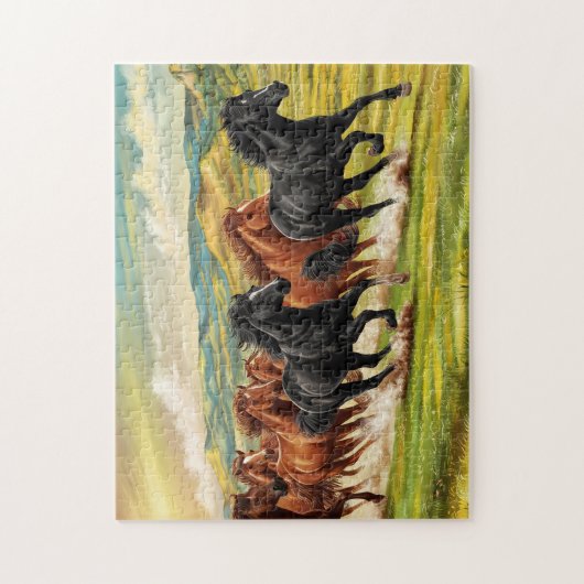 Puzzle des Chevaux sauvages (Vertical)