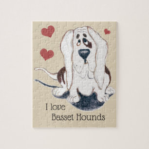 puzzle des chiens de basset d'amour de l'amoureux