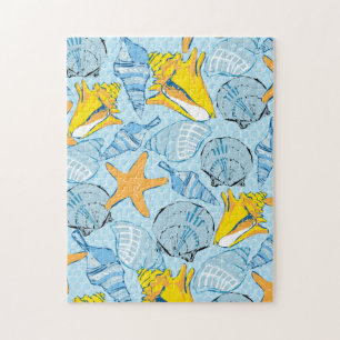 Puzzle des coquillages 11x14 pour les aveugles de 