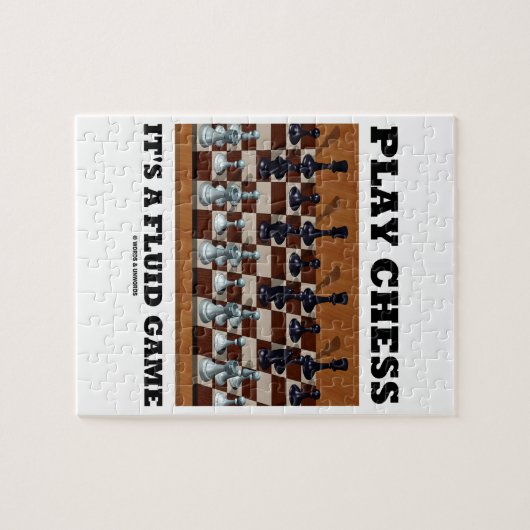 Puzzle Des échecs de jeu c'est un jeu liquide (le (Horizontal)