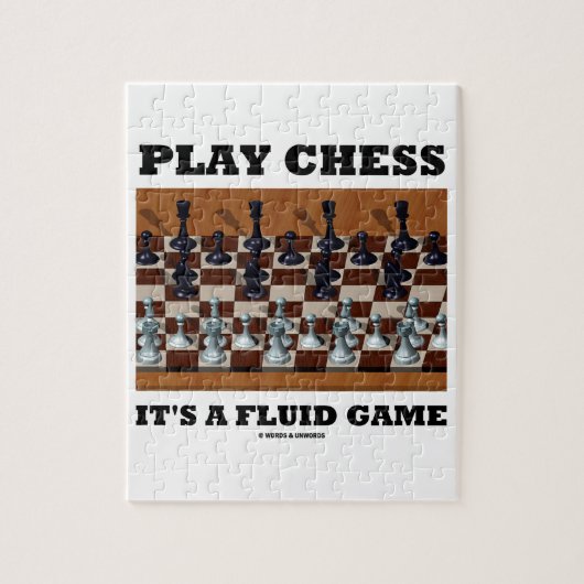 Puzzle Des échecs de jeu c'est un jeu liquide (le (Vertical)