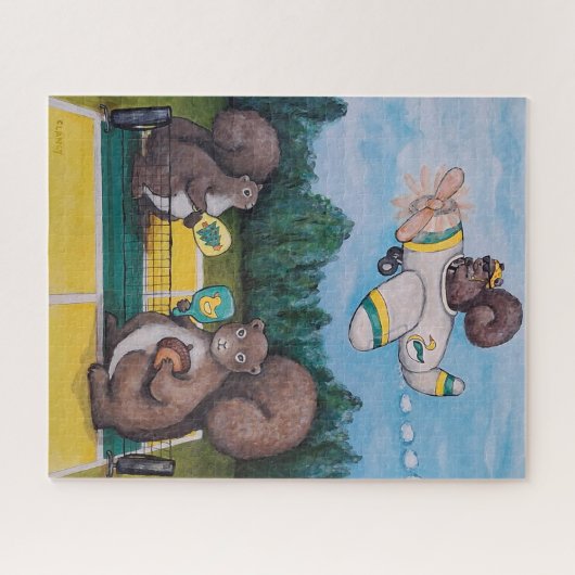 Puzzle des écureuils de canard (Horizontal)