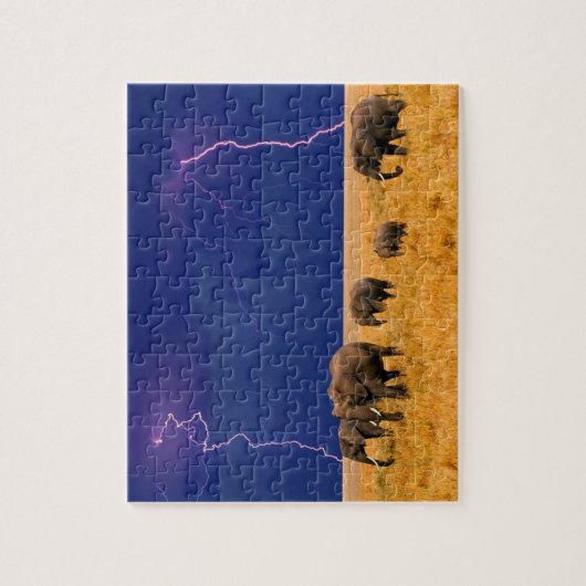 Puzzle des éléphants (Vertical)