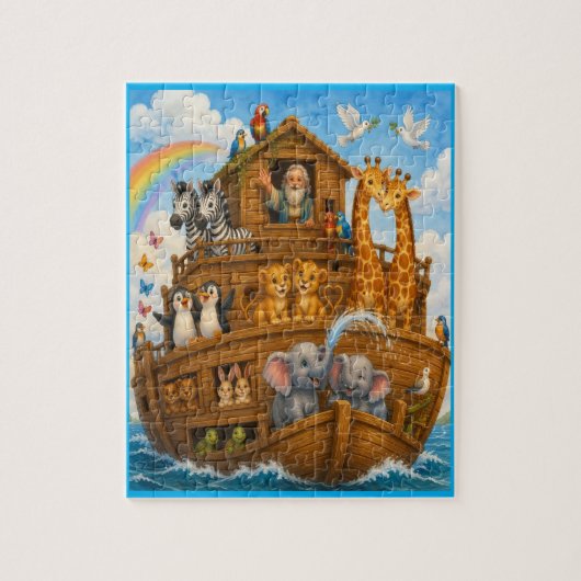 Puzzle des enfants de l'Arche de Noé (Vertical)