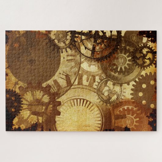Puzzle des engrenages de Steampunk (Horizontal)