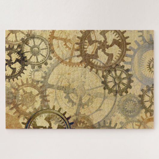 Puzzle des engrenages Steampunk (Horizontal)