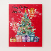 Puzzle Des fées décorant le sapin de Noël (Vertical)