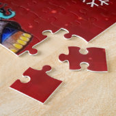 Puzzle des Fêtes d'hiver (rouge) (Côté)