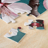 Puzzle Des fleurs de cerisiers contre un Arrière - plan d (Côté)