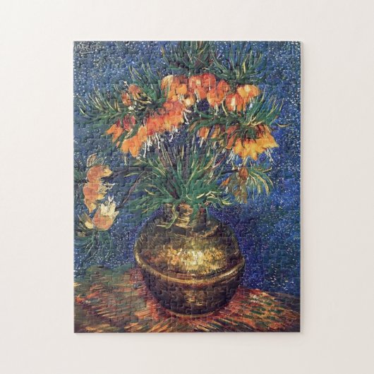 Puzzle Des frères dans un vase de cuivre par Van Gogh (Vertical)