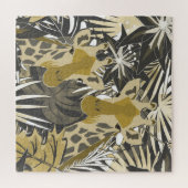 Puzzle Des girafes dans la forêt nocturne. (Horizontal)