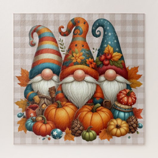 Puzzle des Gnomes d'automne (Vertical)