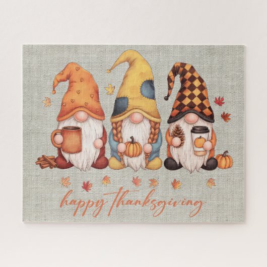 Puzzle des Gnomes de Thanksgiving (Horizontal)
