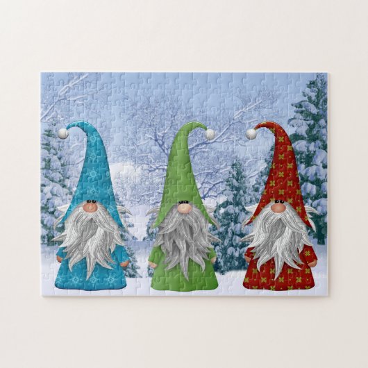 Puzzle des Gnomes d'hiver (Horizontal)