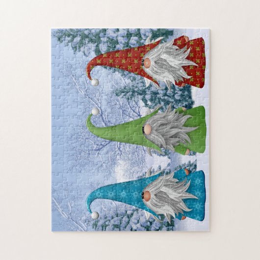 Puzzle des Gnomes d'hiver (Vertical)