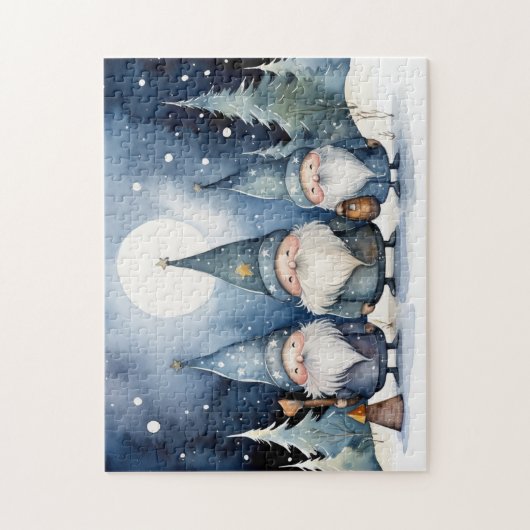 Puzzle des Gnomes d'hiver (Vertical)