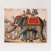 Puzzle Des Hommes Accompagnent Un Acte De Cirque Avec Un  (Horizontal)