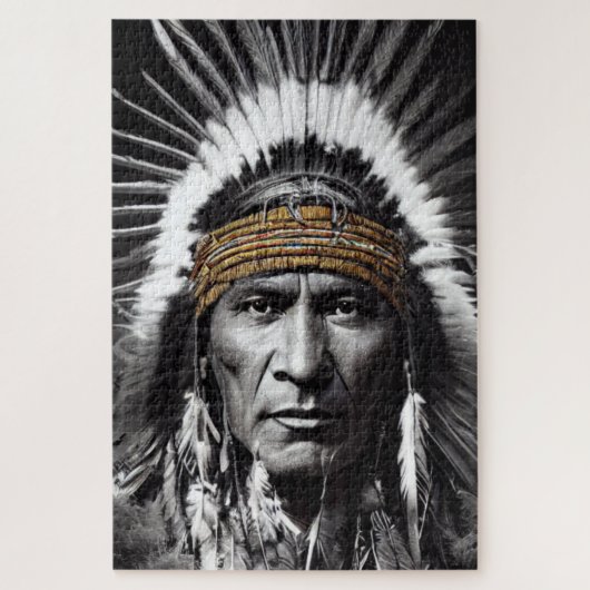Puzzle des Iroquois amérindiens (Vertical)