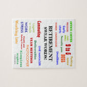 Puzzle Des jurons de retraite ! Amusante blague de retrai (Horizontal)