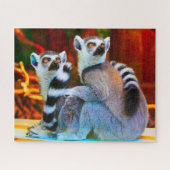 Puzzle Des lémuriens. (Horizontal)