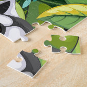 Puzzle Des lémuriens de Madagascar dans la jungle exotiqu (Côté)