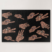Puzzle des mains de comptage (Horizontal)