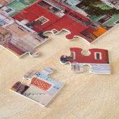 Puzzle Des maisons colorées sur la colline (Côté)