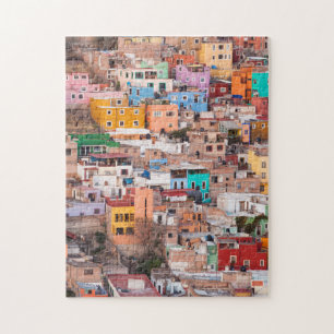 Puzzle Des maisons colorées sur la colline