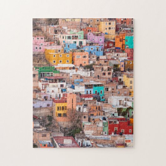 Puzzle Des maisons colorées sur la colline (Vertical)