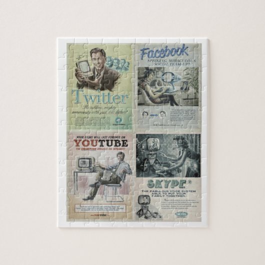 Puzzle des médias sociaux (Vertical)