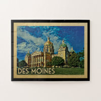 Des Moines Iowa Vintage voyage