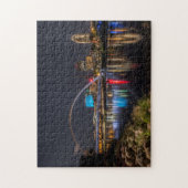 Puzzle Des Moines skyline la nuit (Vertical)