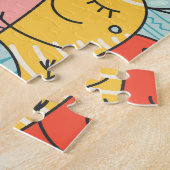 Puzzle Des monstres mignons de style boho, sans soudure. (Côté)