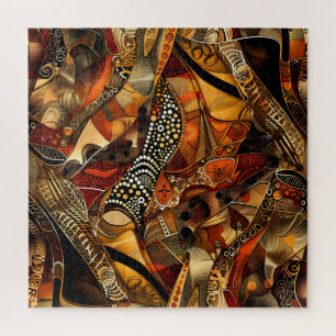 Puzzle des Motifs tribaux africains