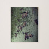 Puzzle des oies canadiennes et canards colverts (Vertical)