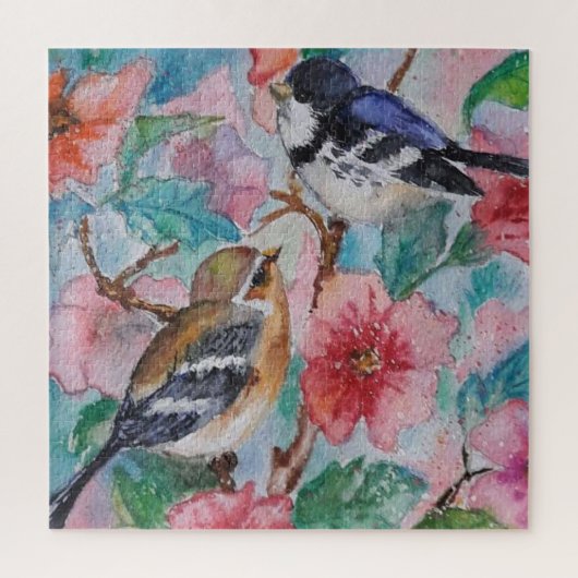 Puzzle des oiseaux de printemps (Vertical)