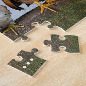 Puzzle des oiseaux d'élevage de poulets mignons (Côté)