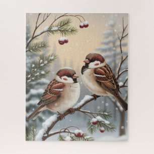 Puzzle des oiseaux d'hiver