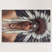 Puzzle des Ojibwa des Amérindiens (Horizontal)