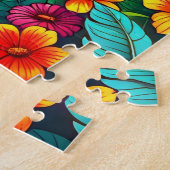 Puzzle Des perroquets colorés (Côté)