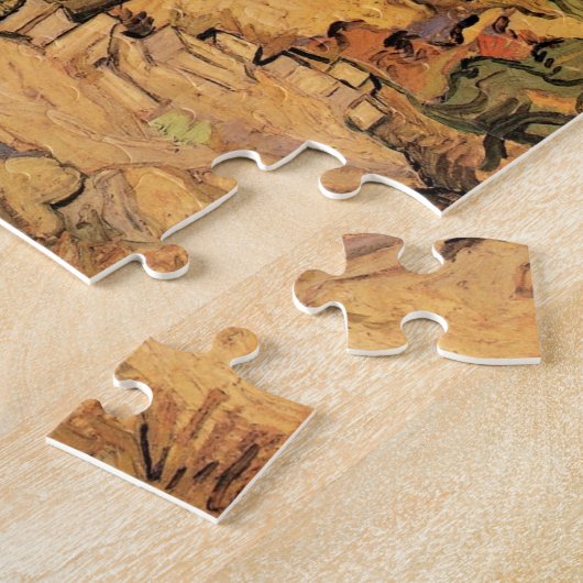 Puzzle Des peupliers sur la route à travers les collines  (Côté)